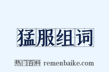 猛服组词是什么意思的图片